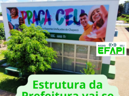 Estrutura da Prefeitura vai se mudar para o bairro Efapi no sábado.