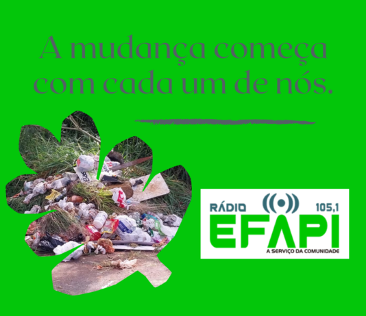A mudança começa com cada um de nós.