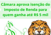 Câmara aprova isenção do Imposto de Renda para quem ganha até R$ 5 mil